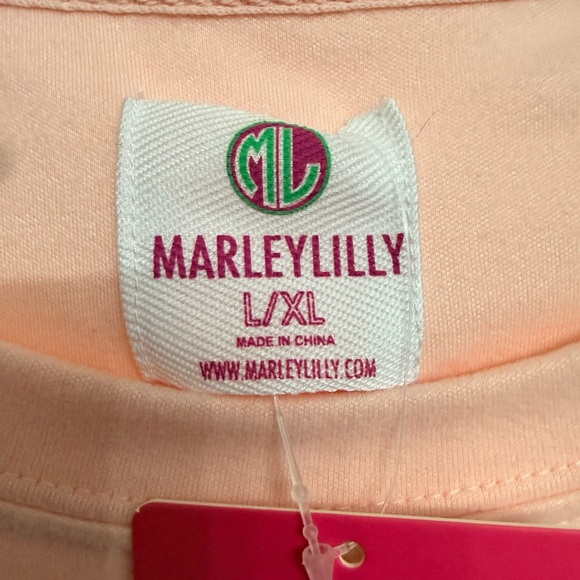 Marley Lilly Pink Sequin Heart Long Sleeve Top - Picture 4 of 6